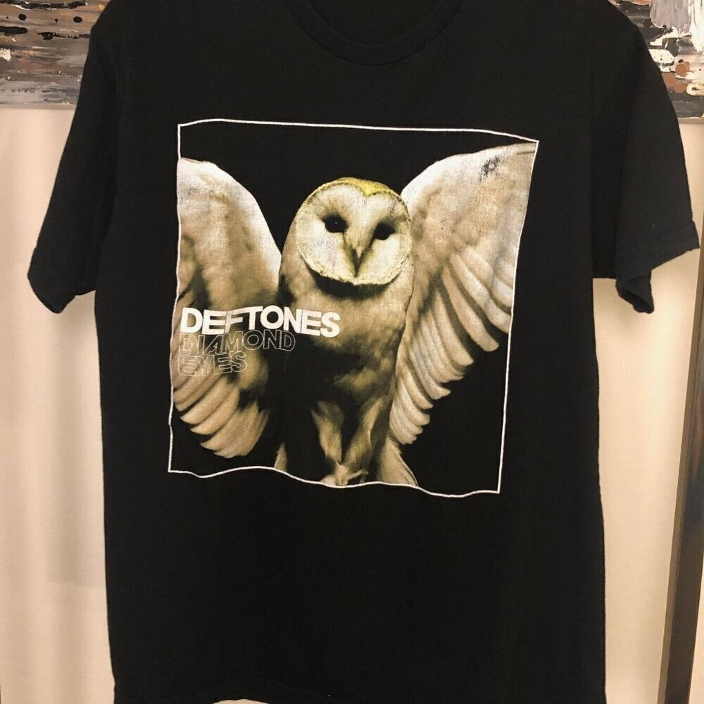 Deftones 2010 Diamond Eyes Tour Concert Rock Band Graphic Black T-Shirt